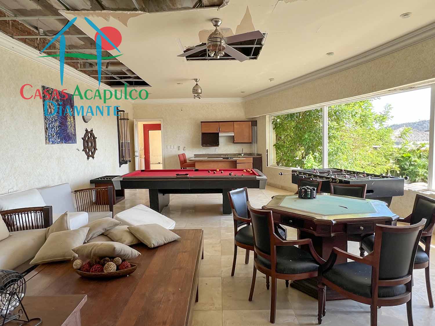 Casa Capadijos - Salón de juegos después de Otis 4